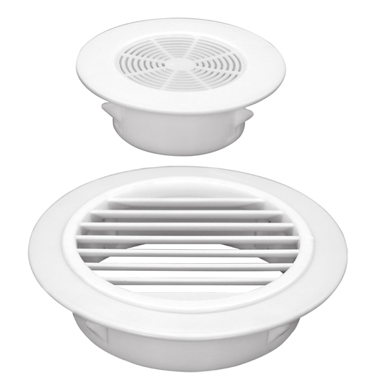 Copertura Fori Parete 80mm - Tappi Decorativi Bianchi Per Tubi Aria Condizionata, Ventilazione - Foto 5