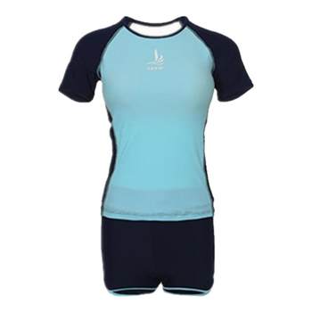 Sanqi flat trousers, short -sleeved sports soak hot spring swimsuit
