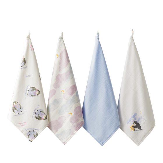 babycare Baby mouth water towel newborn supplies gauze square scarf Children's babies pure cotton face towel
