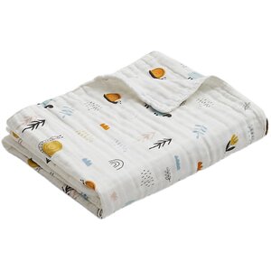 
October crystallized baby bath towel, baby pure cotton gauze bath towel, super soft absorbent large towel, children's baby blanket