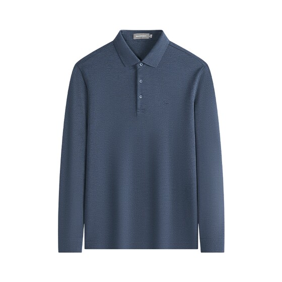 
Shanshan men's lapel long-sleeved T-shirt men's 2025 autumn new business casual polo shirt top high-end