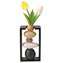 Creative stone to rotate entrance living room table decorations