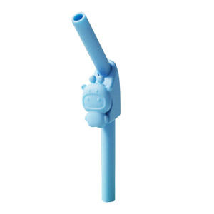 
Baby drinking soup straw with buckle silicone children drinking porridge artifact water cup straw water drink milk complementary food bowl straw