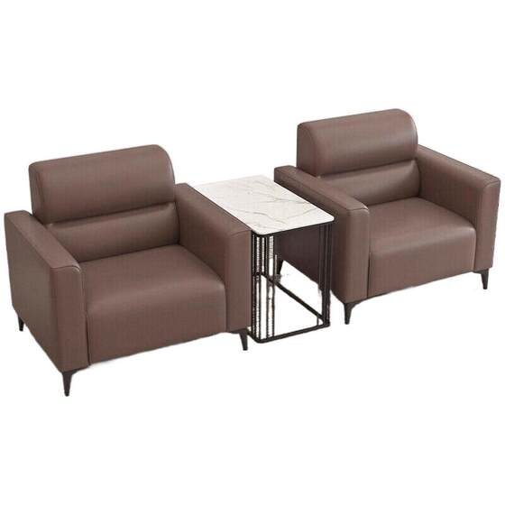 
Office sofa single seat coffee table combination conference hall negotiation area office sofa reception business simple
