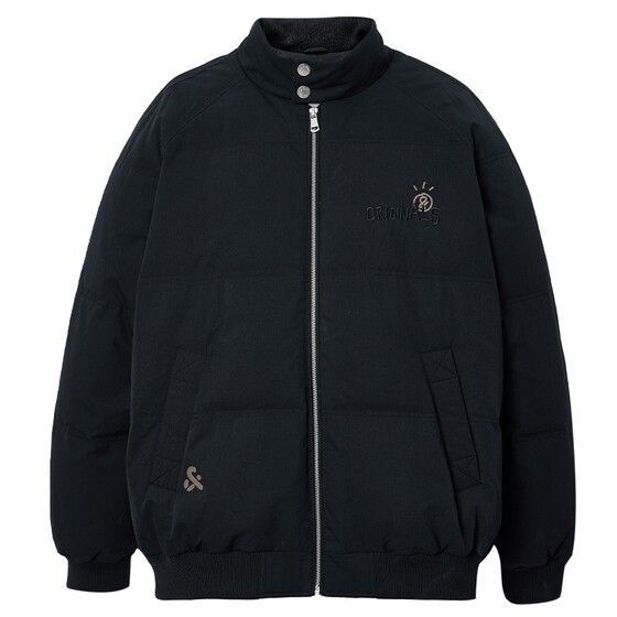 
[Anti-stick and wet] Jack Jones men's spring down jacket is loose and comfortable, stand-up collar, three-dimensional Logo embroidery
