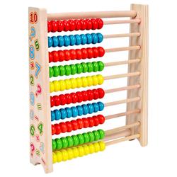 Kindergarten Abacus Set Calculation Rack Primary School Students First Grade Second Grade Abacus Counter Children's Arithmetic Rack Small Stick Mathematics Teaching Aids Arithmetic Rack Building Blocks Addition And Subtraction Multi-functional Tangram