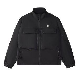 
FILA FUSION Fila Fashion Brand Woven Jacket Men's 2025 Summer New Fashion Casual Loose Stand Collar Top