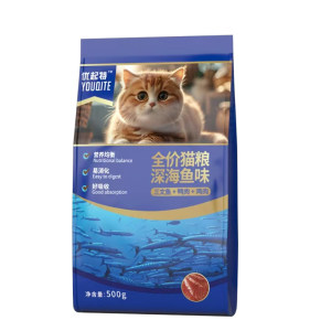 
Youqi Special Deep Sea Fish Flavor Cat Food 20*0.5kg Adult Cat Cat Food Cat Food Dry Food Indoor Cat Food 500g*20