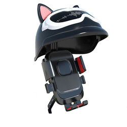 Mobile phone stand rain cap electric battery car cute navigation stand shockproof takeaway rider bicycle rainproof model