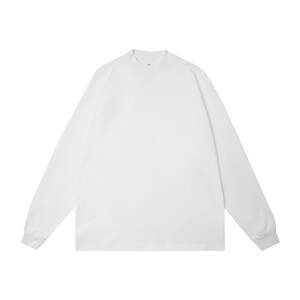 300g wide -type pattern Heya seven works Japanese men and women spring and autumn long -sleeved long -sleeved T -shirt half -high neckline with bottom shirt
