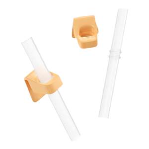Baby drinking soup artifact accessories with a buckle baby drinking porridge straw, bowl of children's food supplement to silicone, drinking water straw