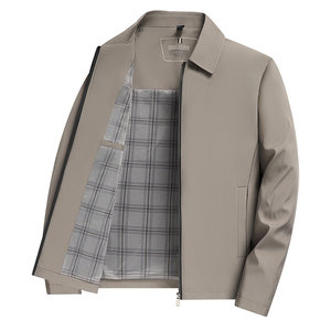 
Hengyuanxiang Lapel Executive Jacket Men's 2025 Spring and Autumn New Jacket Middle-aged Casual Dad Business Windproof Top