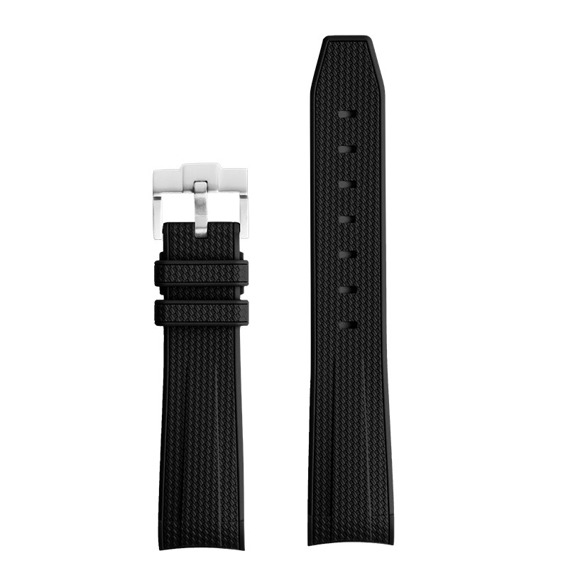 Cinturino In Gomma FKM 24mm Per Panerai Luminor E Submersible, Con Fibbia In Acciaio 304L E 2 Tubi Inclusi – Resistente A Calore E Chimici