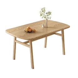 Dining table, dining chairs, table imitation solid wood combination small apartment household rectangle Nordic style simple modern coffee restaurant