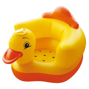 Babies learn to sit in chairs Children's inflatable small sofa young baby thick anti -felling seat portable band music can be folded