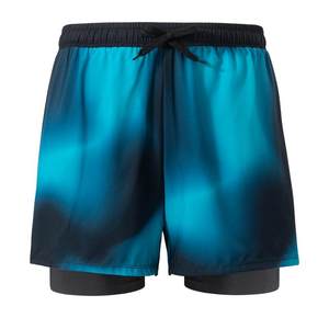 
Men's swimming trunks anti-embarrassment boxer loose 2025 new hot spring swimsuit men's five-point double-layer swimming trunks