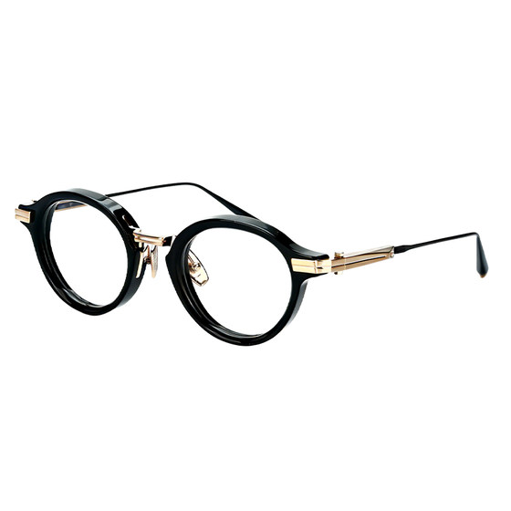 
Toyama Yuichi ultra-light retro glasses frame for men and women without makeup round frame plate titanium height number with myopia anti-blue light