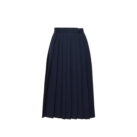 
Zhongpai Uniform Hall cyanotic jk uniform skirt college style autumn and winter basic solid color pleated skirt