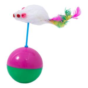 
Cat toy self-pleasure and boredom relief artifact plush ball mouse tumbler kitten toy cat funny cat ball pet supplies