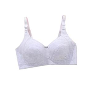 Summer no steel ring girl underwear 100%pure cotton high school junior high school junior high school college students comfortable and anti -convex no text bra