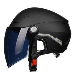 Mustang motorcycle helmet summer sun protection lightweight half helmet 3C certified male and female electric bike riding large size safety helmet
