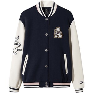 
[Same style as Guan Xiaotong] Anta easy-care retro thickened baseball jacket women's jacket 162518701S