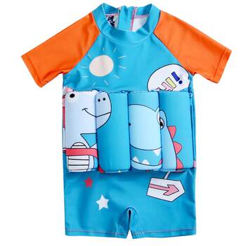 Swimwear with built-in buoyancy for children