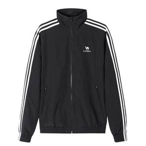 
Camel all-terrain windbreaker stand collar coat for women men's couple autumn outdoor sports waterproof black jacket