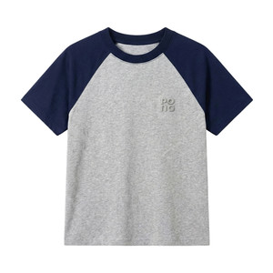 
Lao Zhanghe Xiaochuang PONGKIKI plus size women's lyocell cool cotton raglan short-sleeved T fat mm right shoulder top