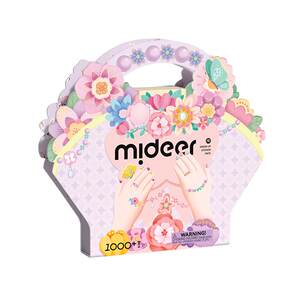 
Mideer Milu children's nail stickers princess girl toddler baby full set of nail art stickers tasteless toy set