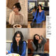 Zheng Daqian skin-friendly and soft sweater women's 2024 new autumn outer wear thin lazy high-end blue top