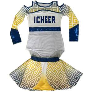 Children's cheerleading competition uniforms, primary and secondary school student sports meet cheerleading competition cheerleading aerobics performance clothing