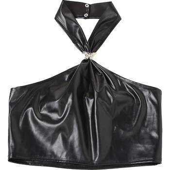 Summer hot girl style PU leather camisole for women