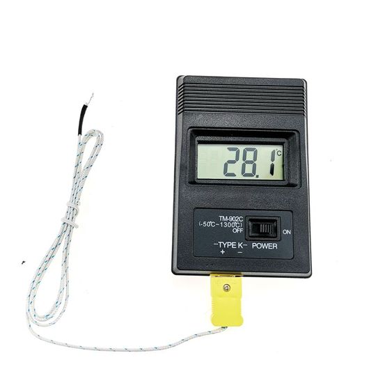 Produktbild von TM-902C K-Typ Thermoelement Thermometer – -50 Bis 500°C, Digital, Mit Standard-K-Stecker Für Industrie Und Labor