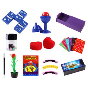 Children's magic props set big gift box is completely simple to transform into primary school students' puzzle magic magic and objects to restore
