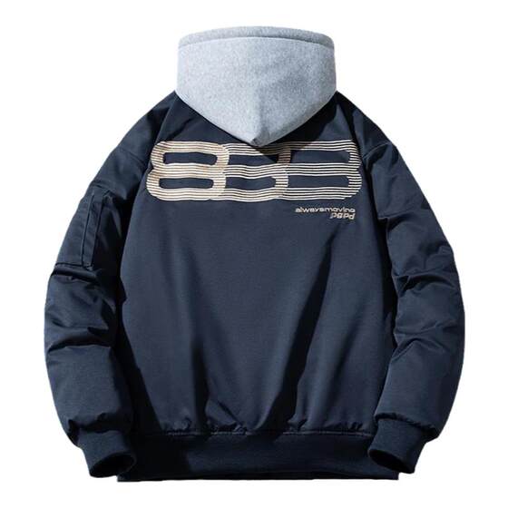 
MYES original trendy brand loose solid color workwear bomber jacket for men and women couple baseball cotton clothes jacket winter