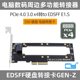 CY PCIE 4.0转接卡NVMe Ruler 1U EDSFF GEN-Z/3 E1.S固态SSD硬盘