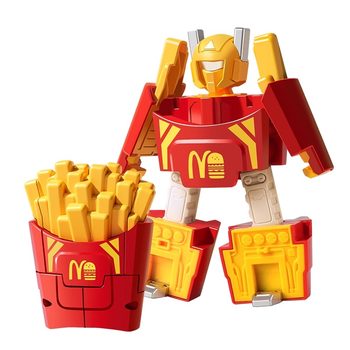 
Fun food transforming robot toy