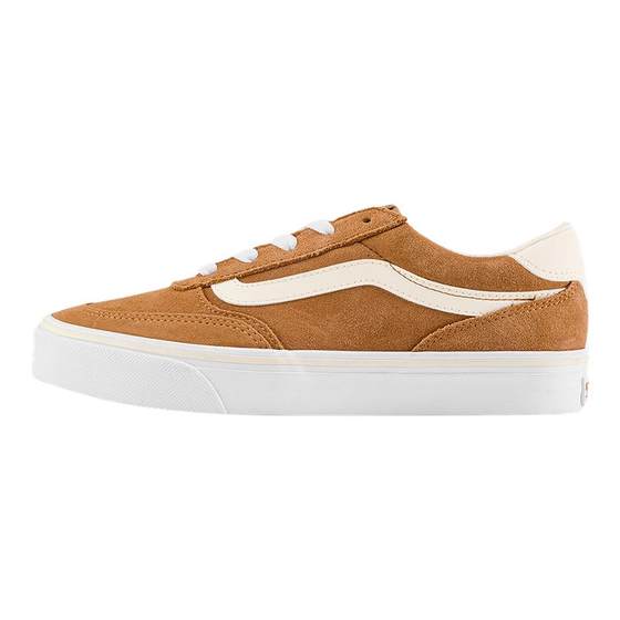 
Vans official Brooklyn LS brown chestnut brown simple retro women's sneakers