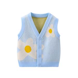 
Baby knitted vest boys vest pure cotton sweater baby sweater vest blouse girls sweater children's vest