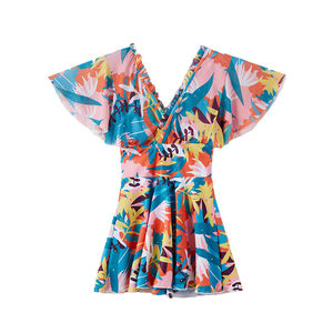 
Swimsuit for women, one-piece, conservative, belly-covering, slimming, conservative, high-end, fat mm, large size, steel support, beautiful swimsuit for hot spring bathing