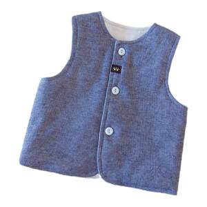 
Baby vest autumn and winter quilted thickened vest for men and women baby pure cotton warm waistcoat outer wear fashionable Korean version