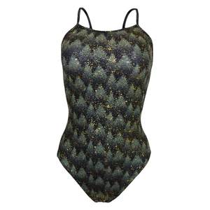 Korean Lemango Professional Training Swimsuit Christmas Cedar Body Flash Ladies Swimsuit Gaming Swimsuit
