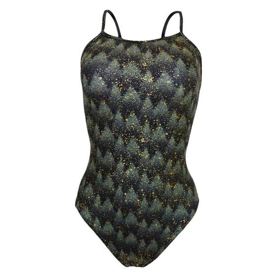 Korean Lemango Professional Training Swimsuit Christmas Cedar Body Flash Ladies Swimsuit Gaming Swimsuit
