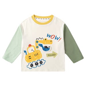 
Dudujia Children's T-shirt Spring Clothing Boys Spring Cartoon Tops Girls Fashionable Clothes Baby Long Sleeve Children's Clothing Category A