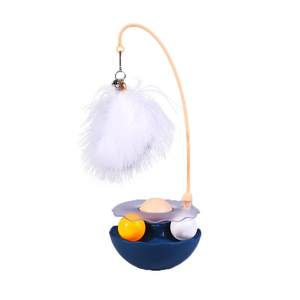Cat toy tumbler tease cat stick cat self-exciting catnip ball kitten toy cat turntable cat artifact