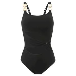 
Yimeishan sexy swimsuit for women 2025 new high-end black vacation one-piece triangle hollow perfect hot spring bathing suit