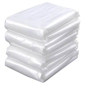 
Dry cleaning shop clothes dust cover household storage closet hanging plastic transparent disposable coat cover suit thickened