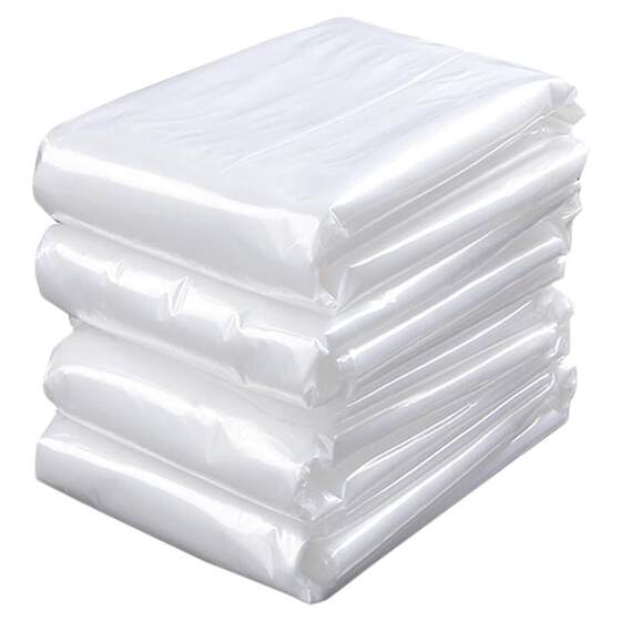 
Dry cleaning shop clothes dust cover household storage closet hanging plastic transparent disposable coat cover suit thickened