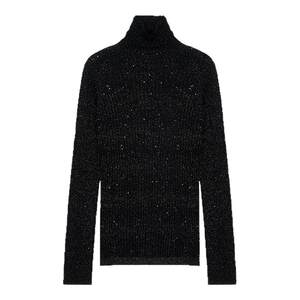 
CRUSH Collection 2025 early autumn new gradient ribbed turtleneck sweater lazy cashmere sweater women